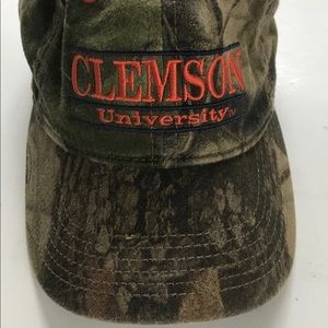CLEMSON Tigers University Camo Hat Cap Strapback Camouflage Logo The game